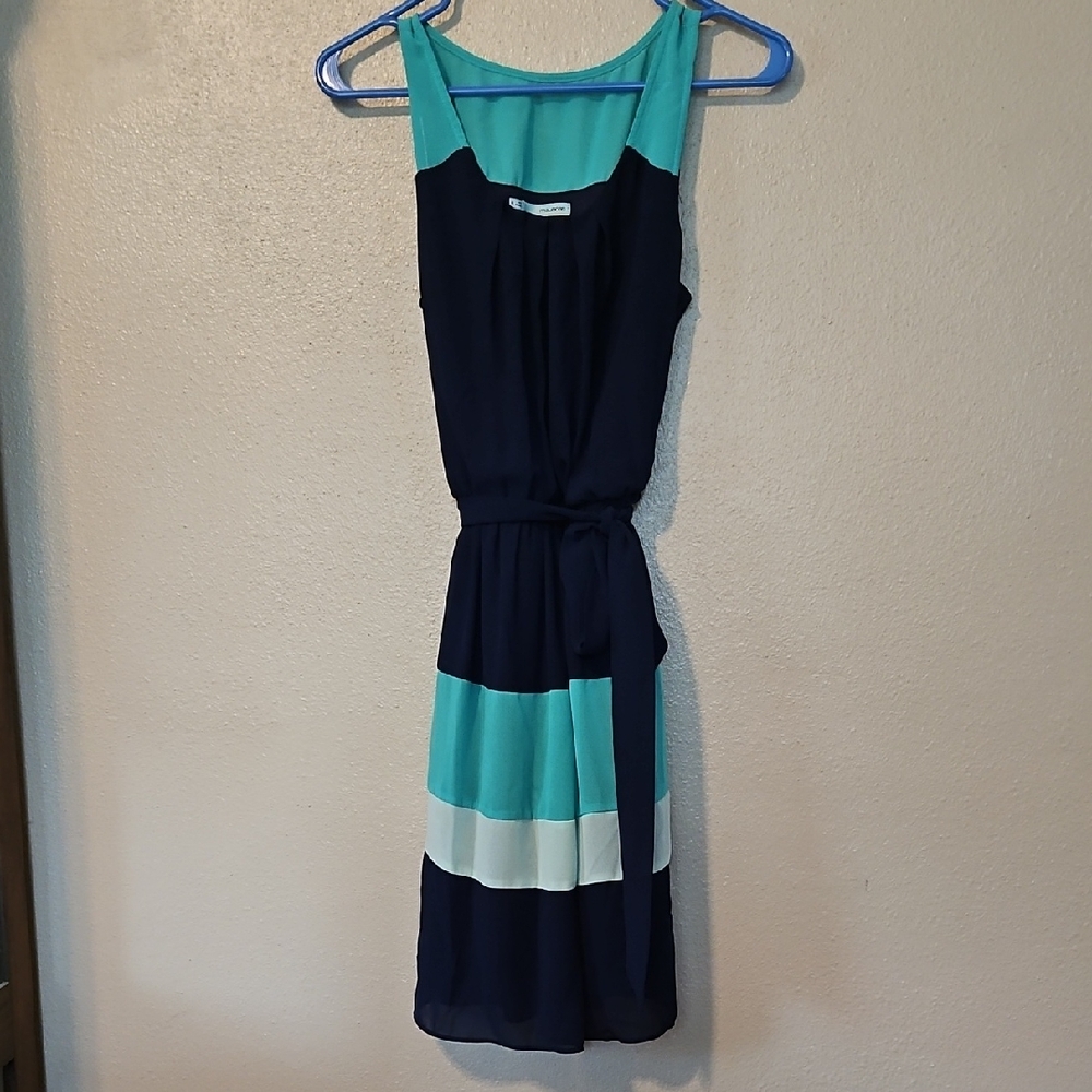 Maurices Blue and Teal Sleeveless Sundress